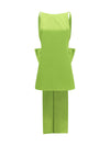 satin dress with back bow