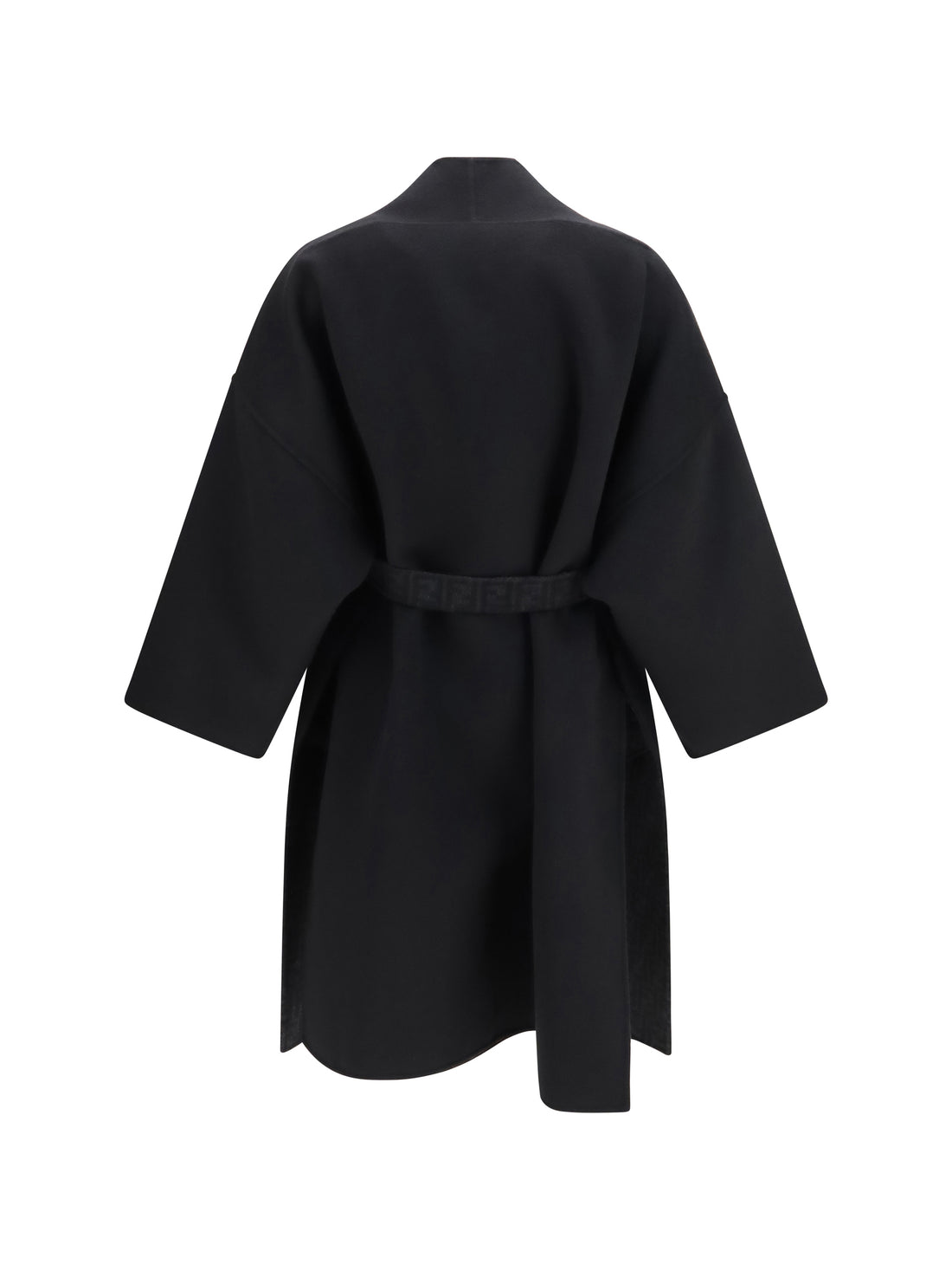 FENDI 42 ff zucca wool coat