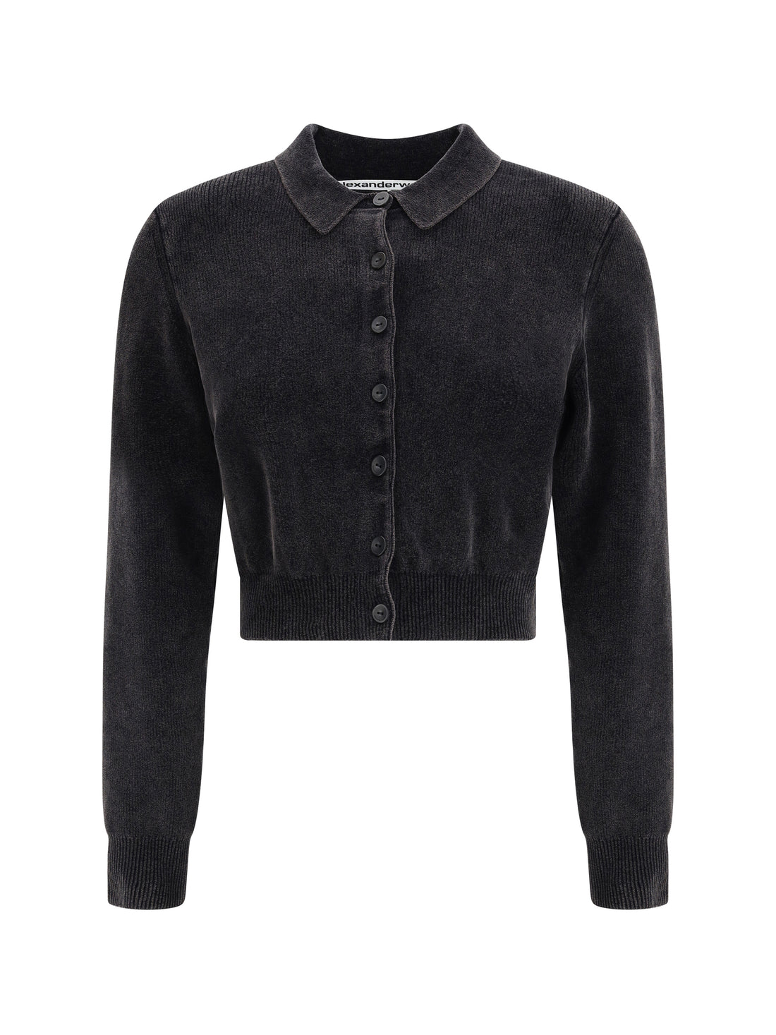 ALEXANDER WANG S polo cardigan crop