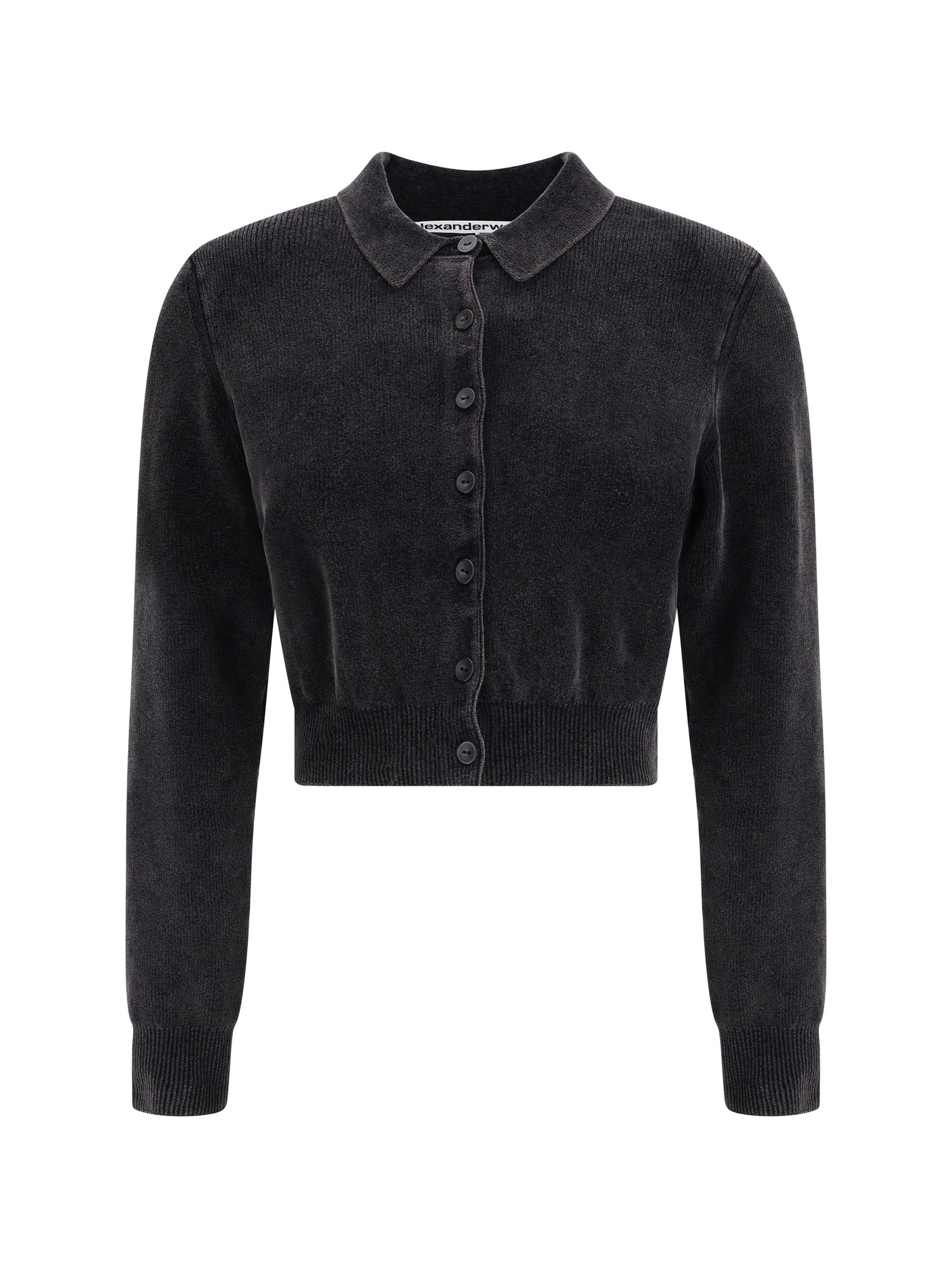 ALEXANDER WANG S polo cardigan crop