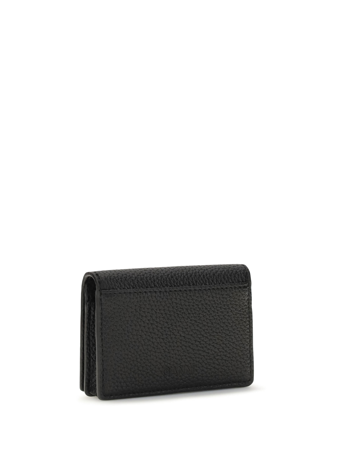 GANNI OS ganni bou card holder with flap grained