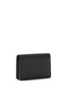 ganni bou card holder with flap grained