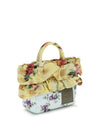 mini ruffle handbag with floral print