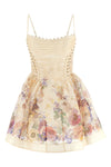 alchemy minidress in silk and linen