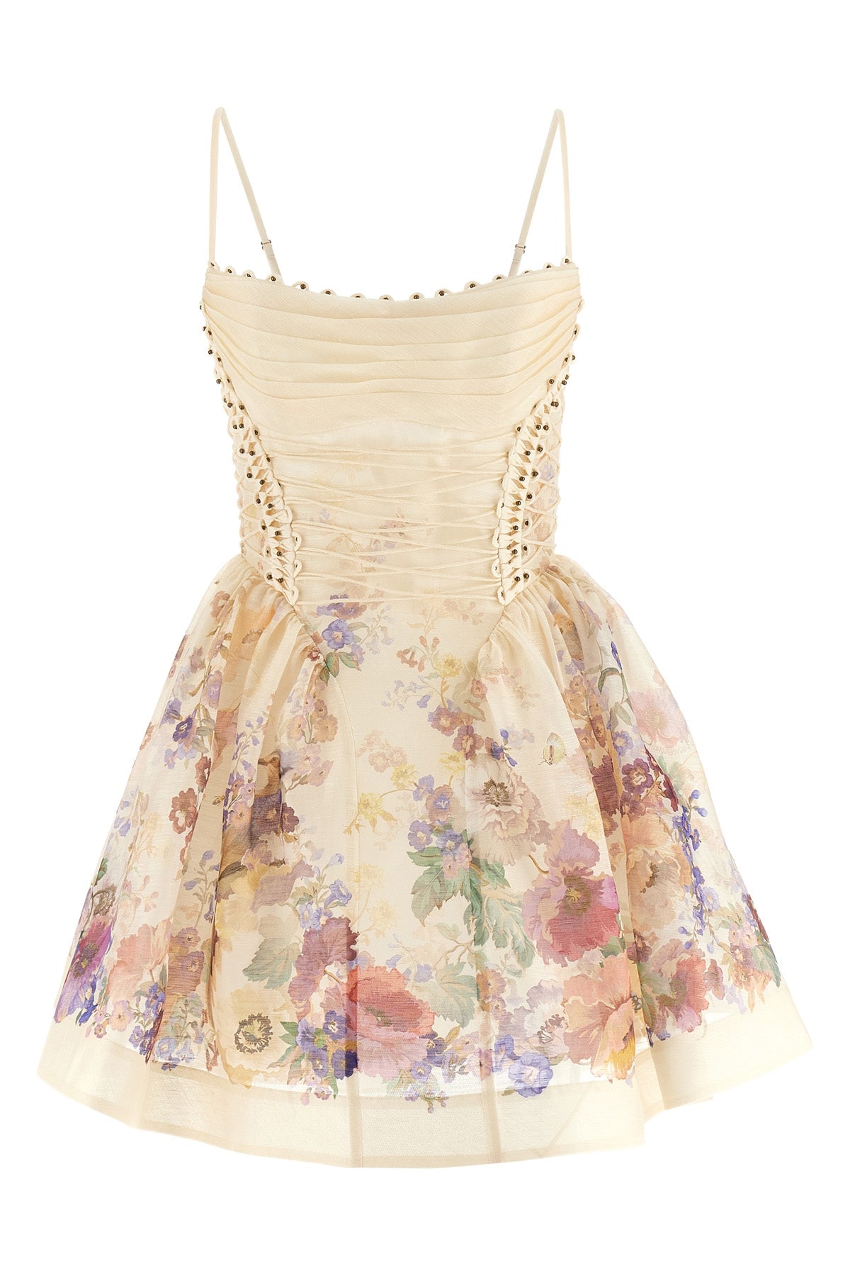 alchemy minidress in silk and linen