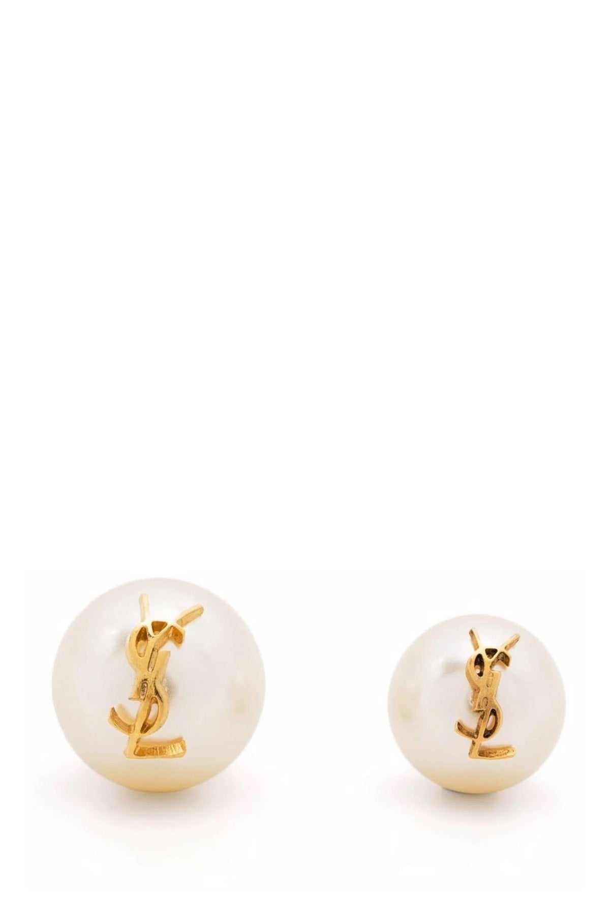asymetrique perle earrings