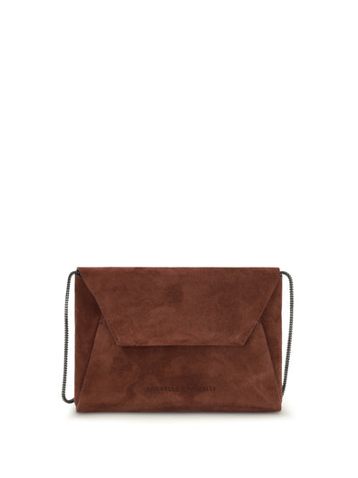 BRUNELLO CUCINELLI OS bc duo suede clutch bag