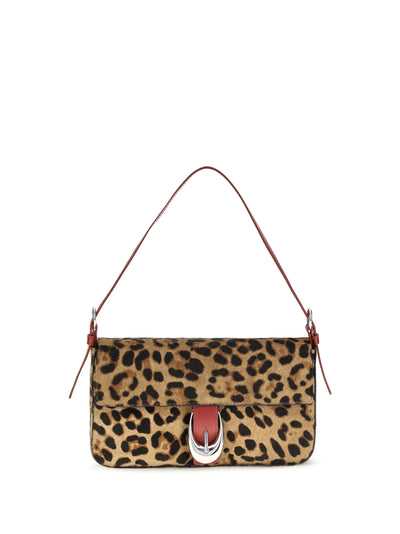 STAUD OS leopard harlow shoulder bag