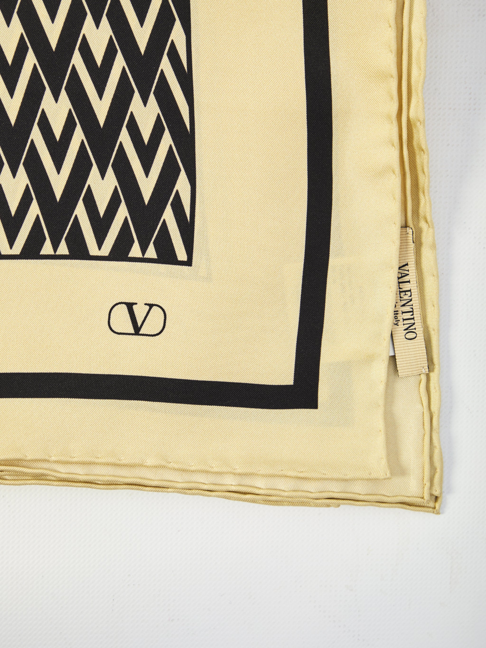 printed silk scarf