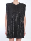 sequined mini dress
