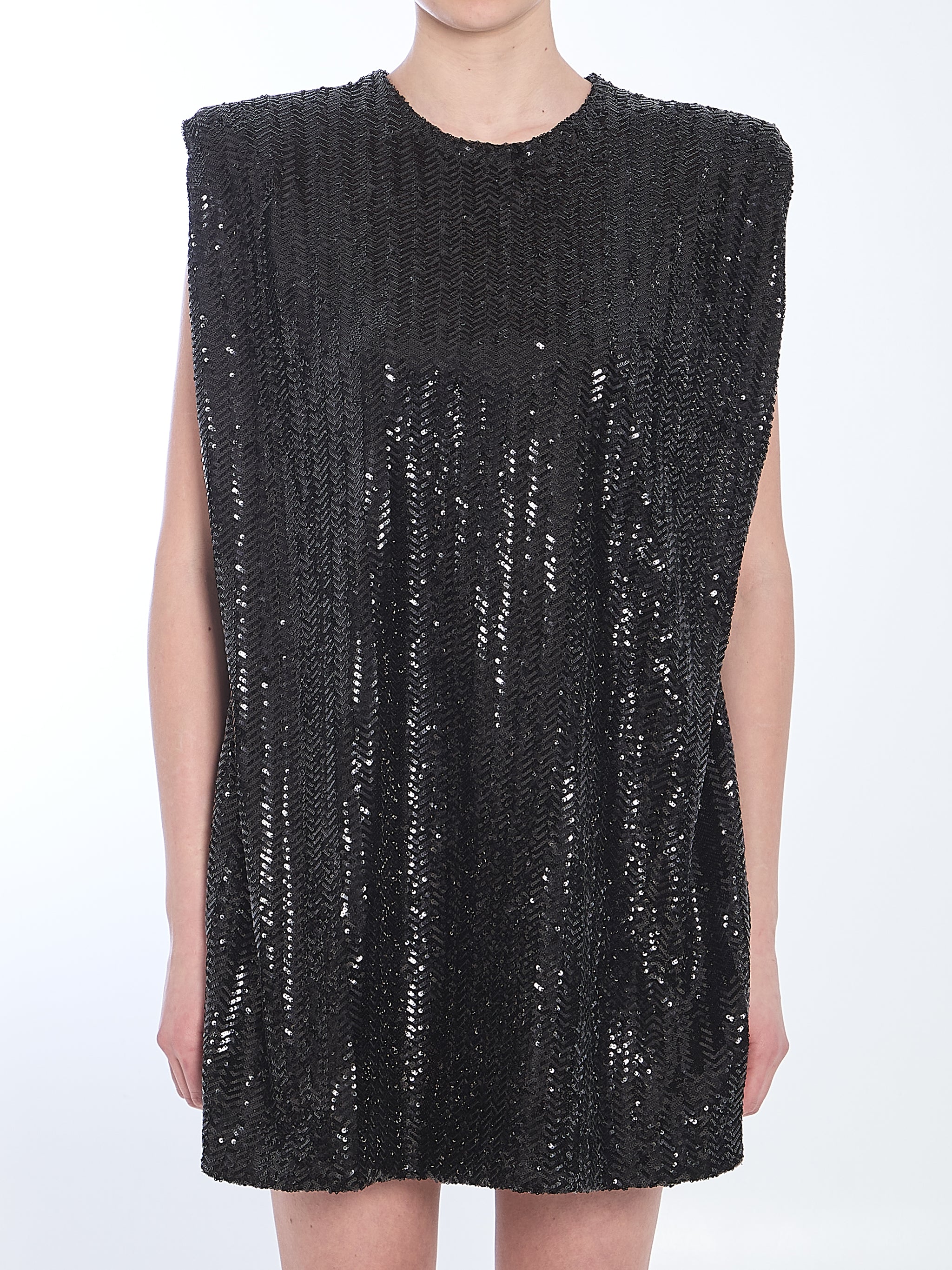 sequined mini dress