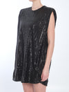 sequined mini dress
