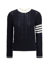 THOM BROWNE 38 pointelle sweater