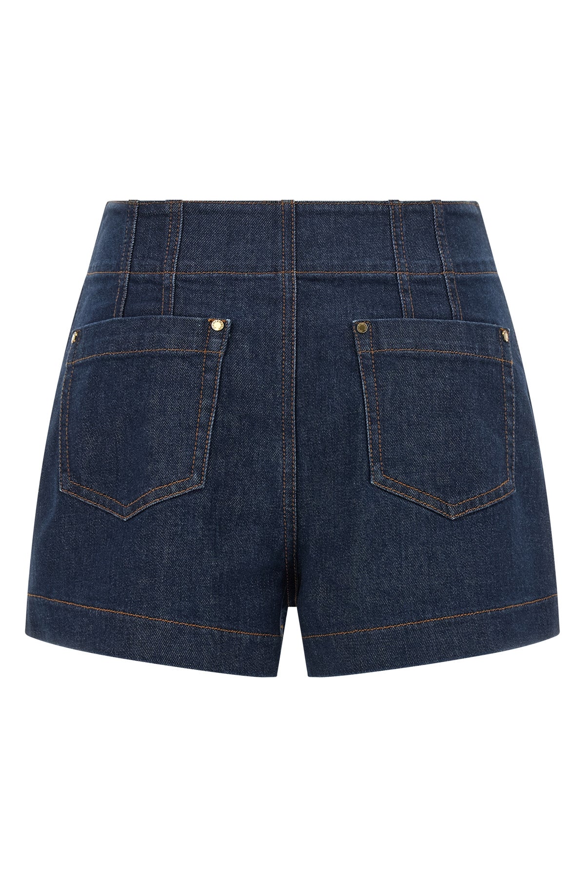 aster cotton denim shorts