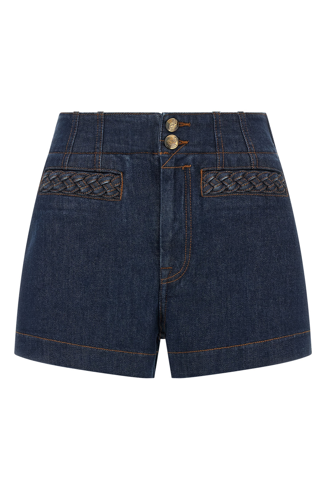 ZIMMERMANN 0 aster cotton denim shorts