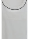top in cotton with crew neckline