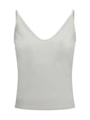 micro-rib silk jersey tank top