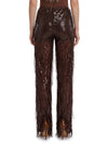 pants with sequin and fringes