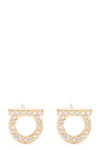 ferragamo gancini crystals lobe earrings embody craftsmanship excellence throu