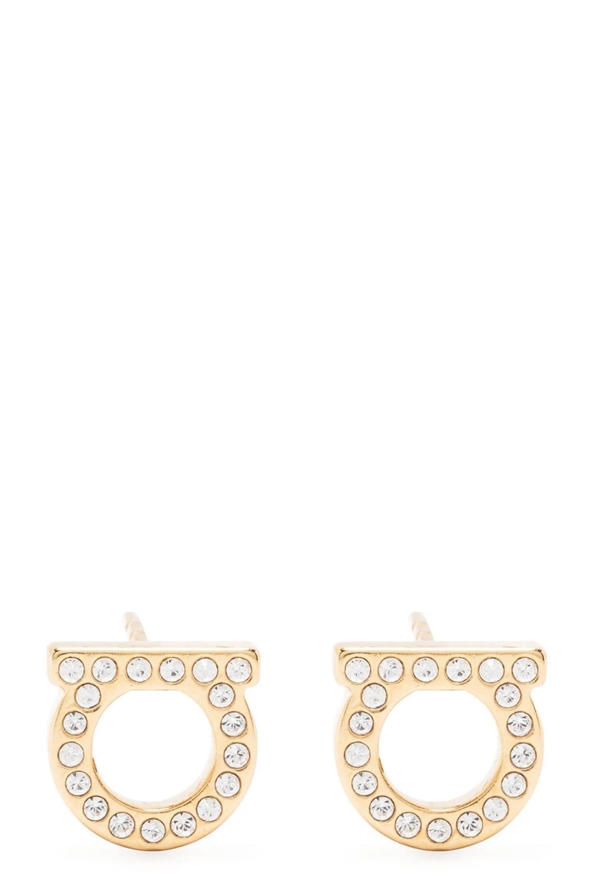 ferragamo gancini crystals lobe earrings embody craftsmanship excellence throu