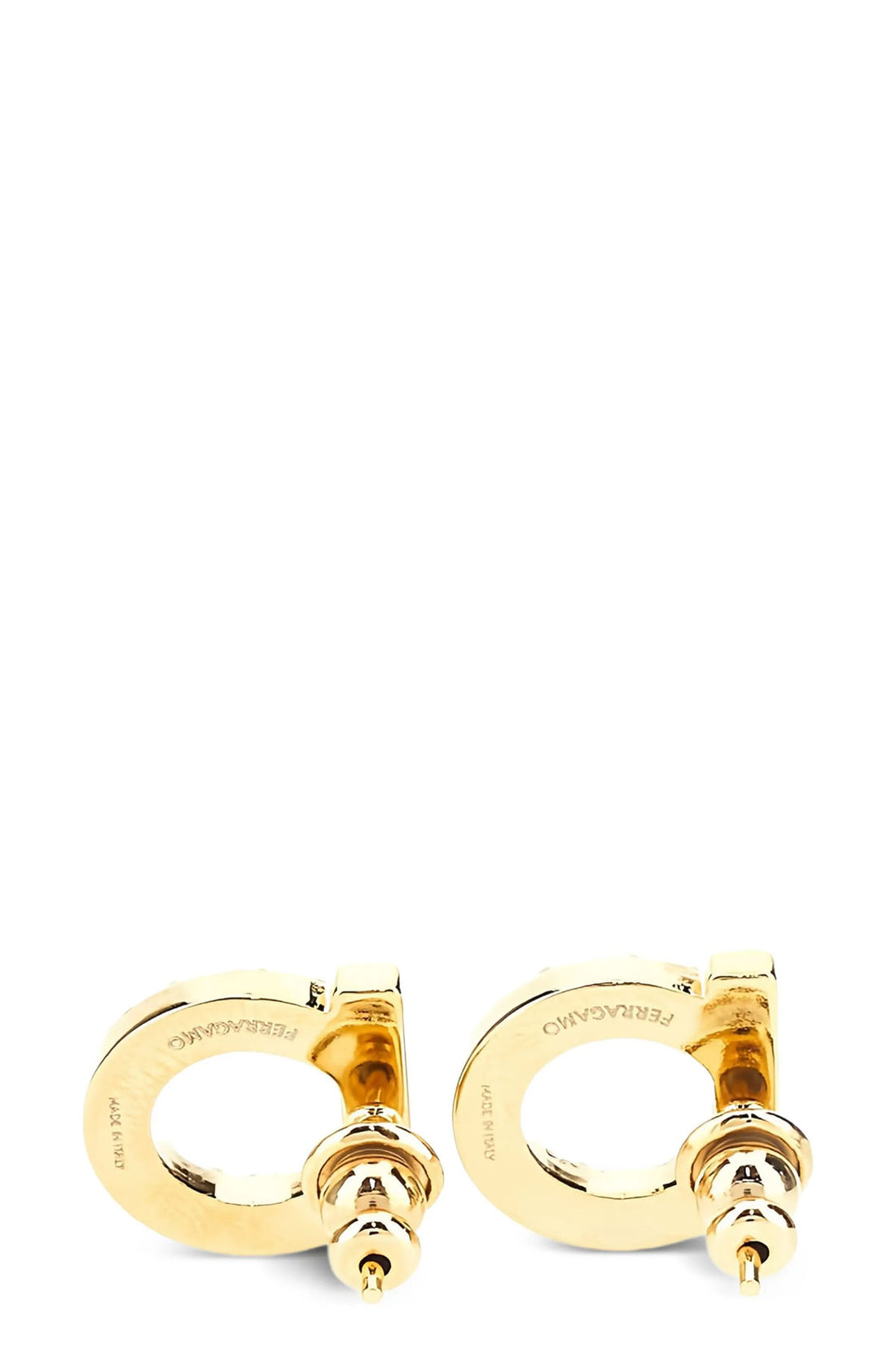 FERRAGAMO OS gancini metal earrings