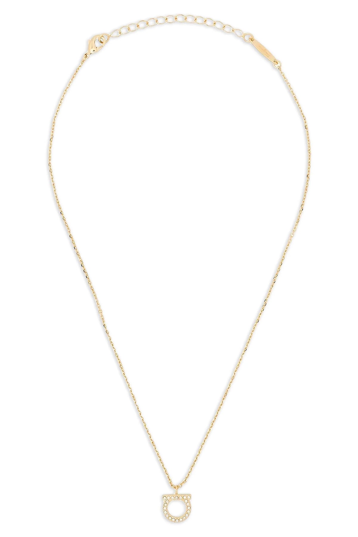 the ferragamo gancini necklace represents an icon of refinement through its es