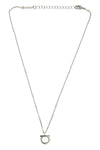 the ferragamo gancini strass necklace defines the aesthetics of the brand thro