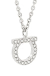 the ferragamo gancini strass necklace defines the aesthetics of the brand thro