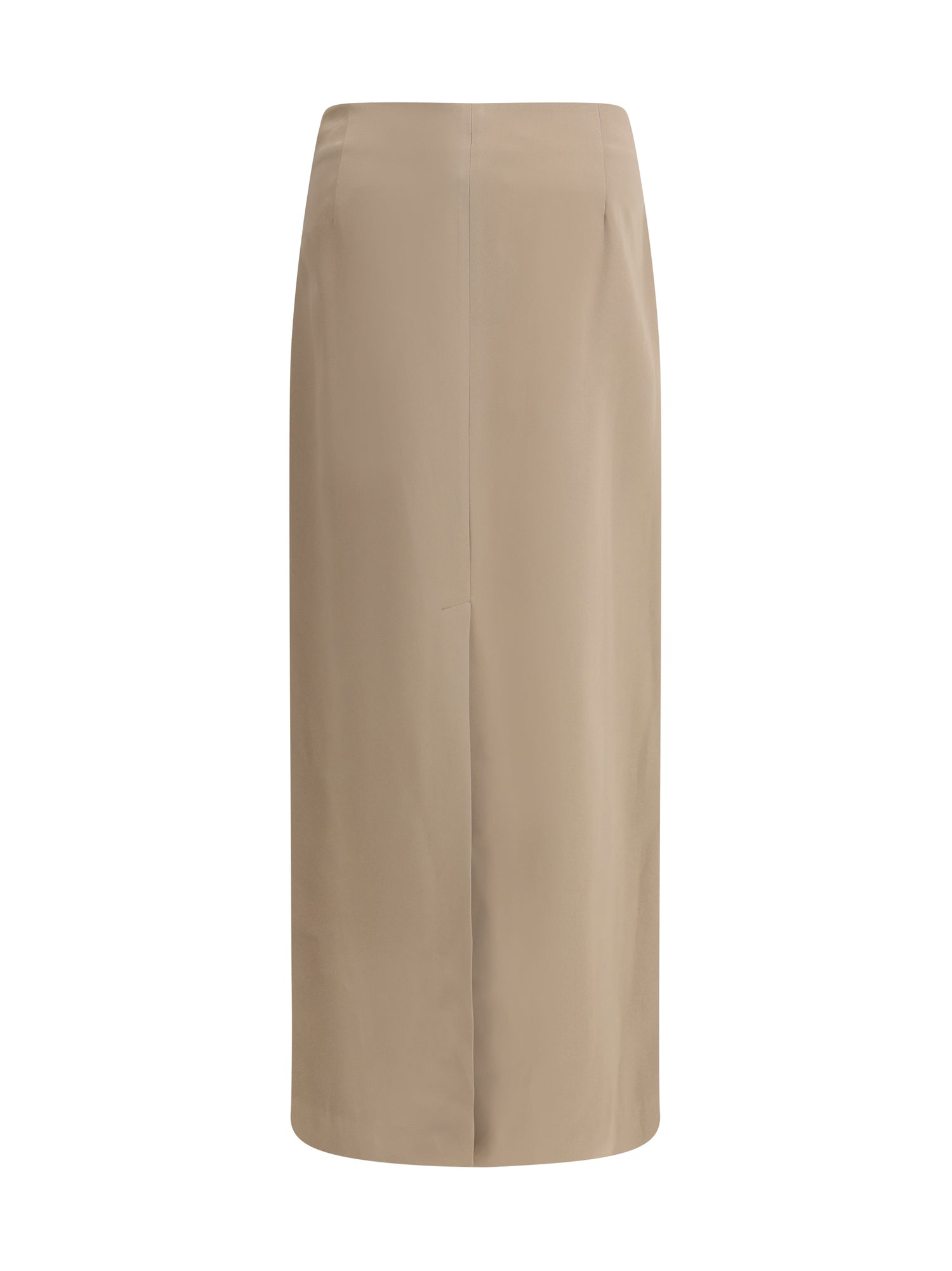 BRUNELLO CUCINELLI 44 satin midi skirt