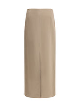 BRUNELLO CUCINELLI 44 satin midi skirt