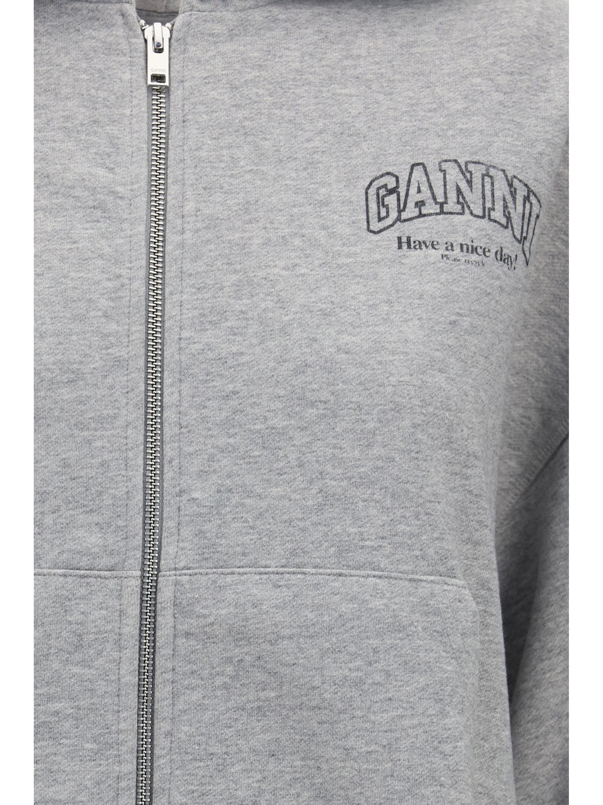 cotton zip-up hoodie