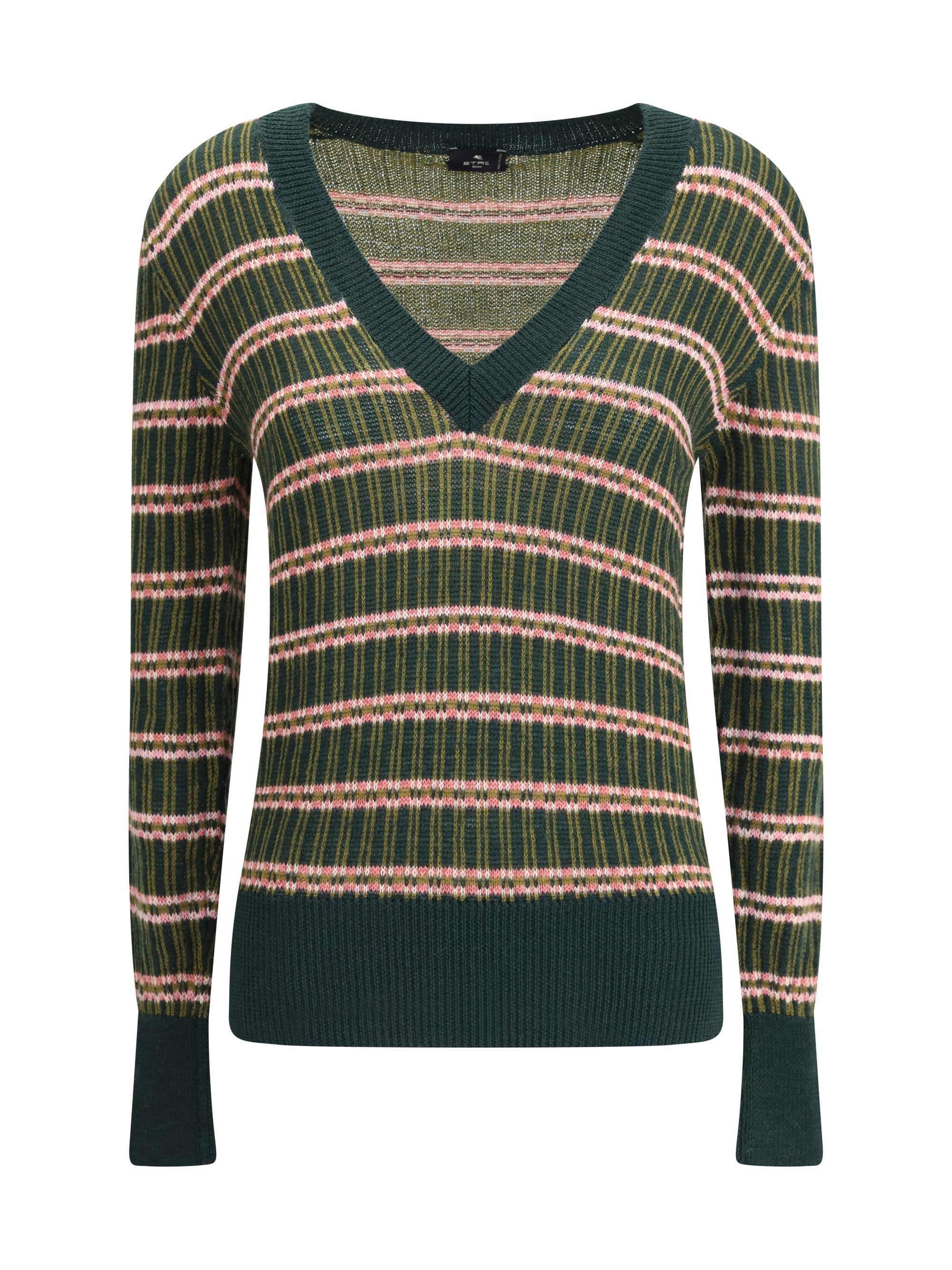 ETRO 42 striped wool sweater