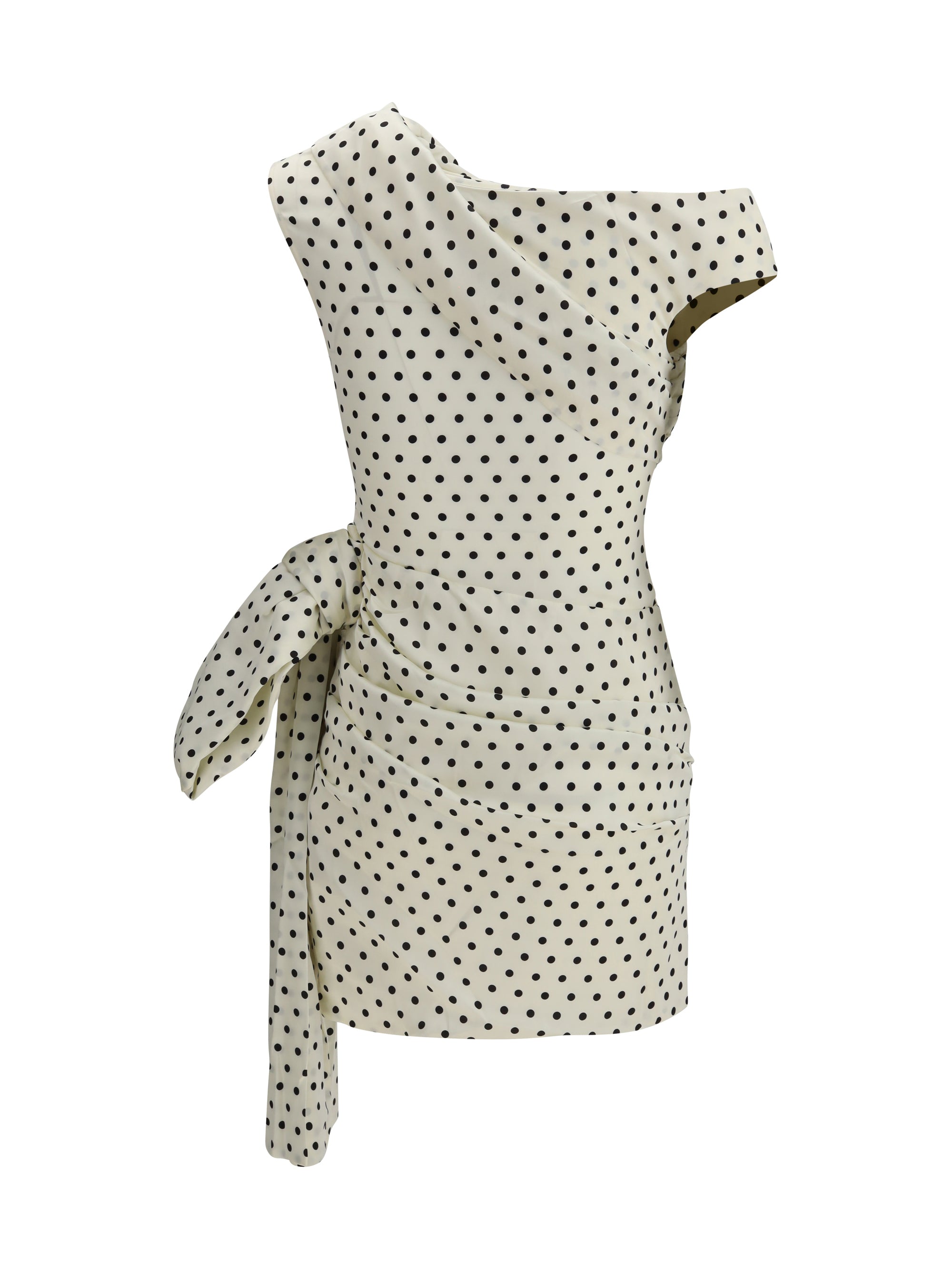 SELF-PORTRAIT 6 polka dot satin mini dress