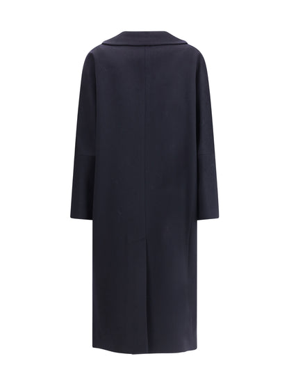 LARDINI 44 cashmere oversized coat 