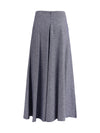 flared midi skir