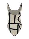 monogram one-piece swimsuit