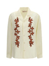 floral embroidered shirt