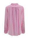 silk shirt with back gathering