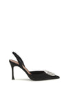 camelia satin slingback pumps