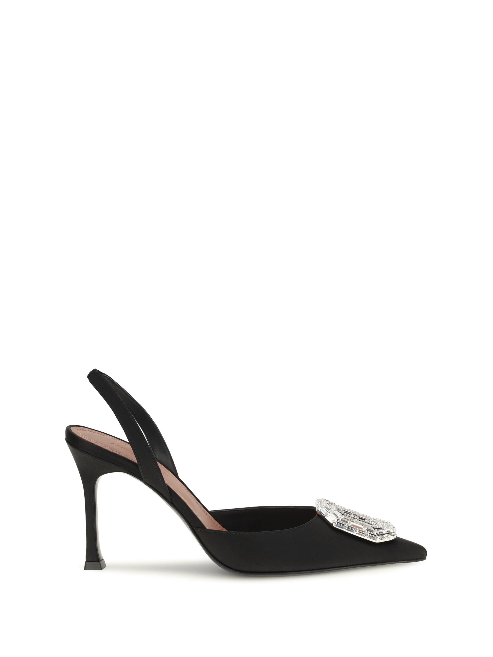 camelia satin slingback pumps