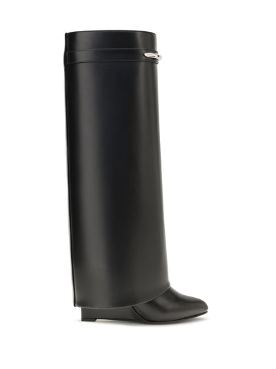 leather shark boots