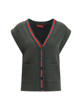 GUCCI S wool cardigan vest