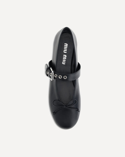 leather ballerinas