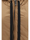 hooded padded vest in water repellent canvas