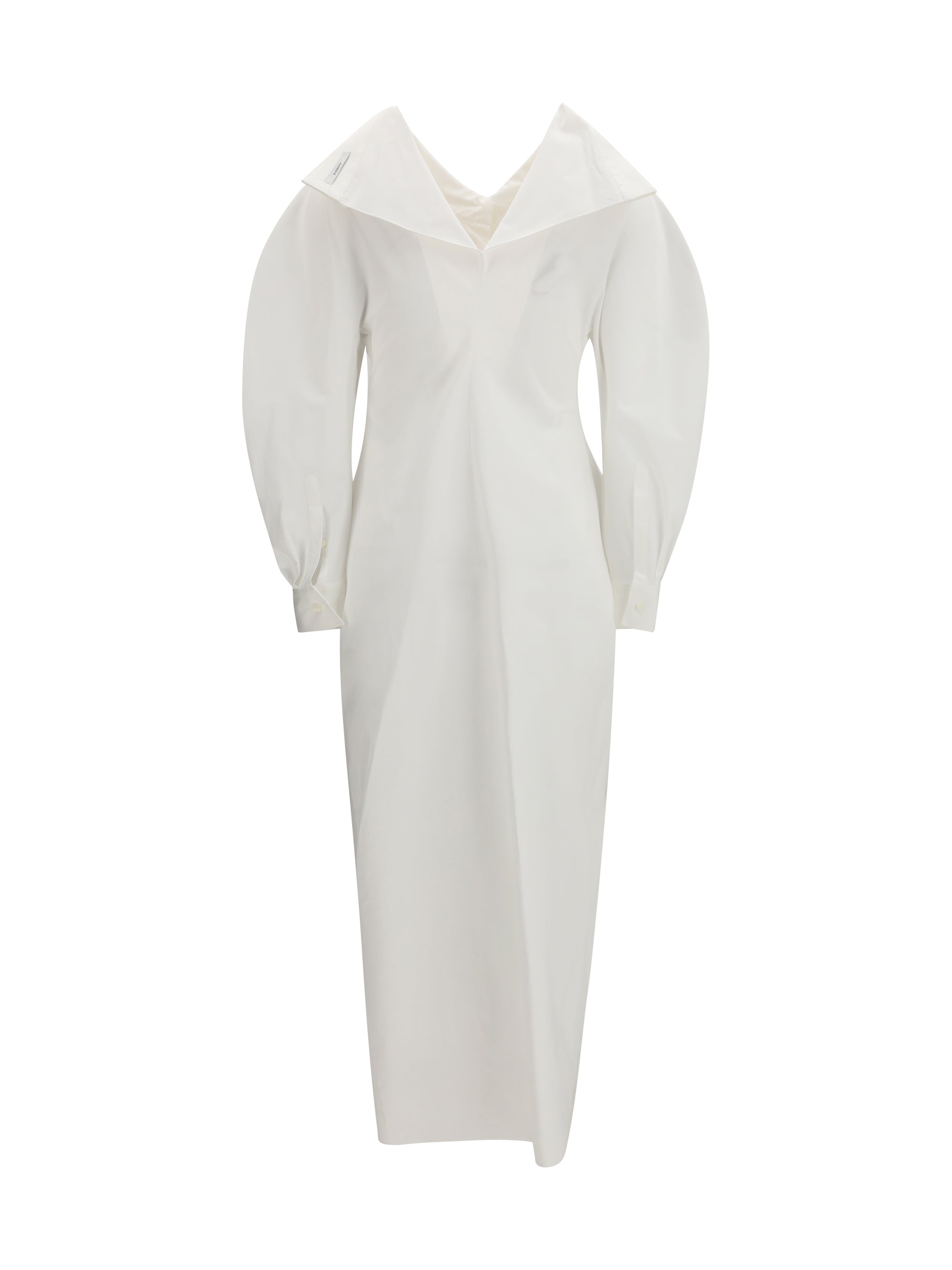 long cut-out chemisier dress