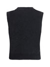 wool vest with graphic cherries
