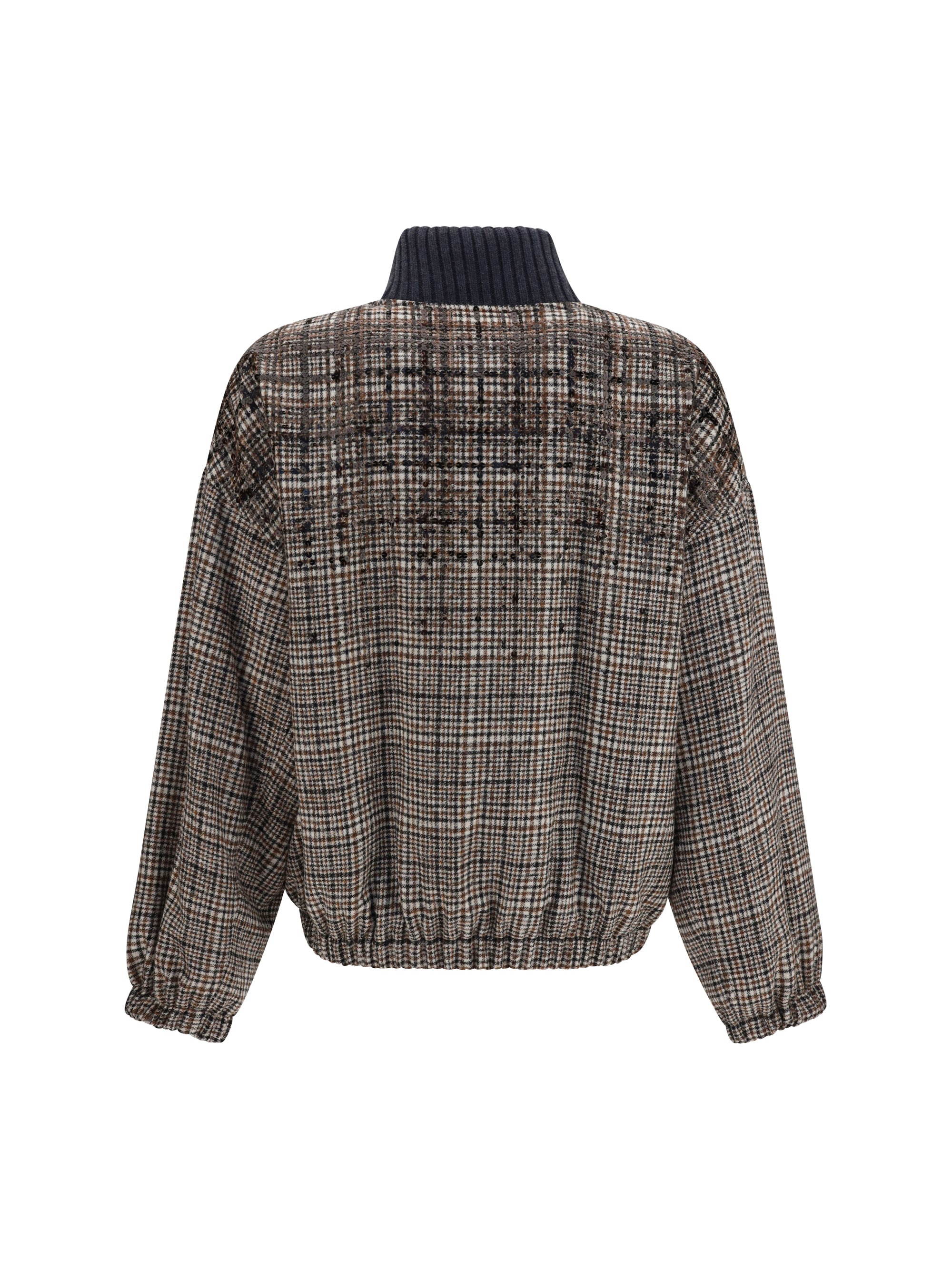 padded jacket with sequin details
