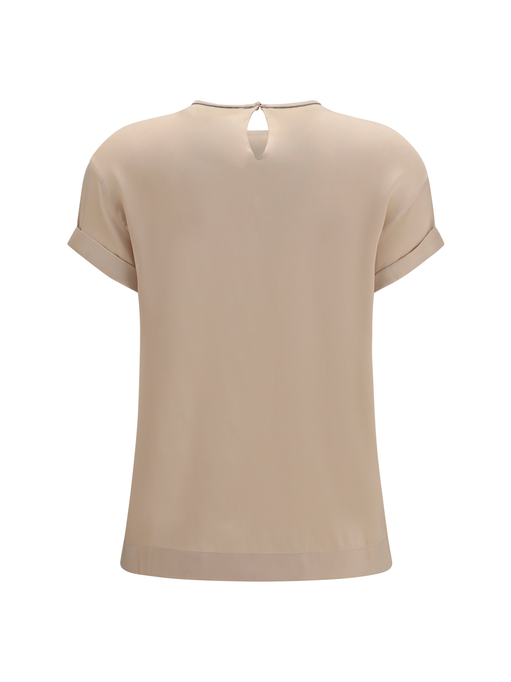 silk blouse with monili chain