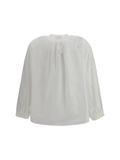 FORTE_FORTE I voile shirt with embroidery