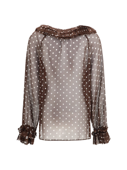P.A.R.O.S.H. M polka-dot patterned shirt